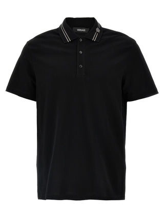 Black Cotton Polo Shirt