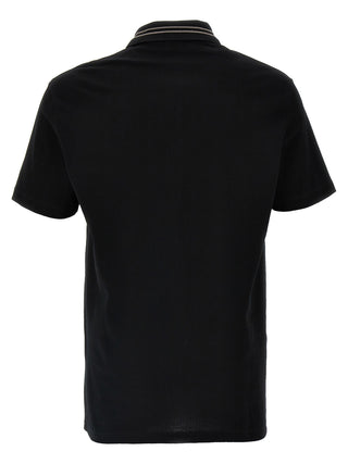 Black Cotton Polo Shirt