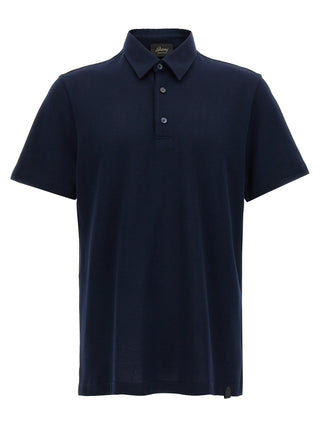 Blue Cotton Polo Shirt