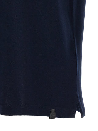 Blue Cotton Polo Shirt