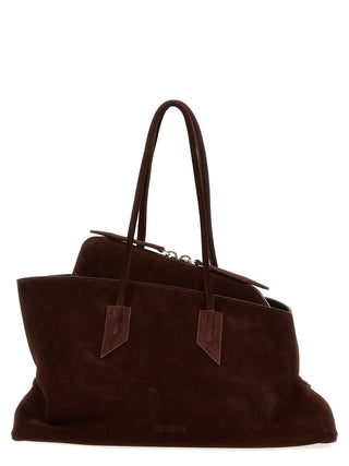 Brown Calfskin Shoulder Bag