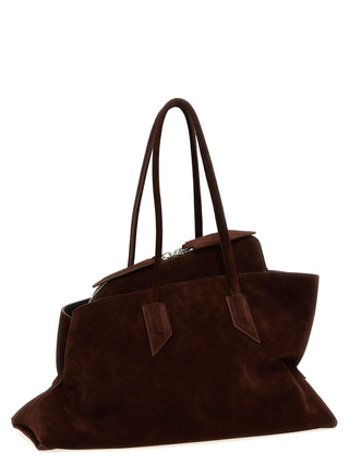 Brown Calfskin Shoulder Bag