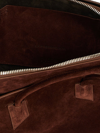 Brown Calfskin Shoulder Bag