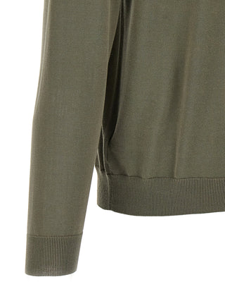 Bicolor Cotton Cardigan