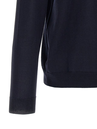 Blue Cotton Cardigan