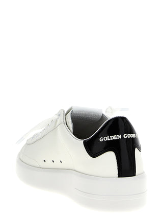 Black Cowhide Low Top Sneakers
