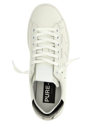 Black Cowhide Low Top Sneakers