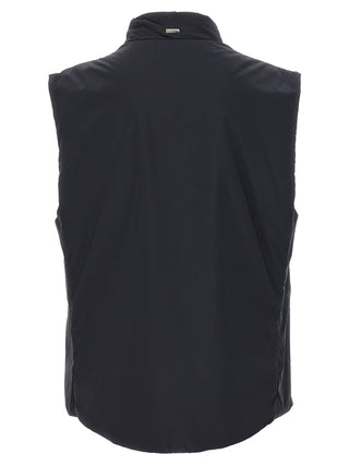 Black Polyamide Sleeveless Jacket