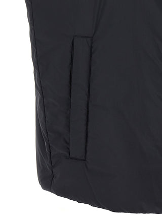 Black Polyamide Sleeveless Jacket