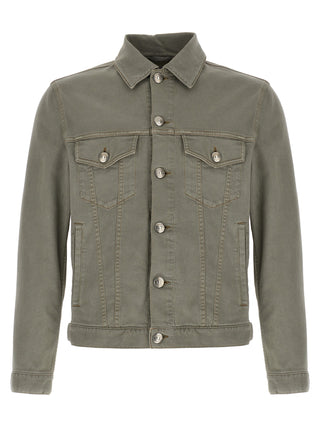 Chaqueta vaquera gris de algodón