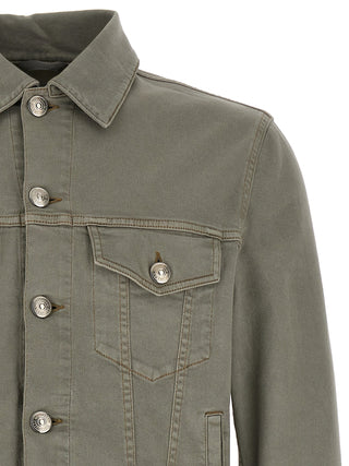 Chaqueta vaquera gris de algodón