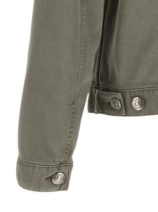 Chaqueta vaquera gris de algodón