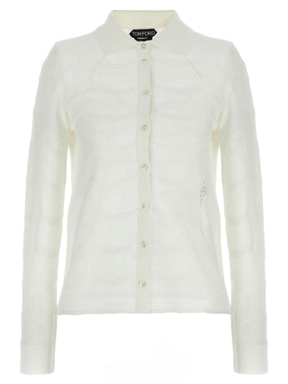 White Cotton Cardigan