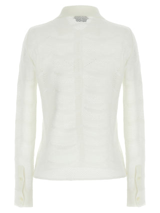 White Cotton Cardigan