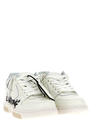 Bicolor Bovine Leather Low Top Sneakers