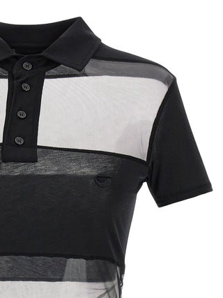 Black Cotton Polo Shirt