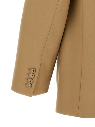 Beige Wool Blazer