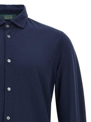 Blue Cotton Blouse