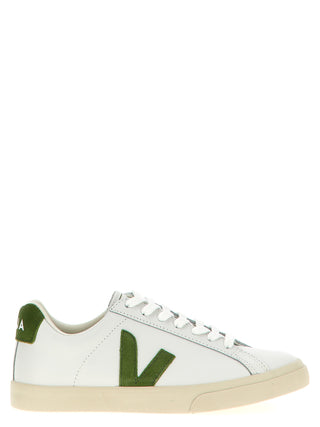 Zapatillas bajas bicolor de piel de becerro