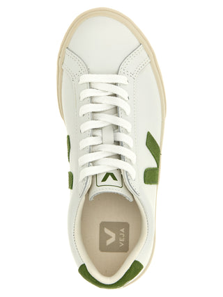 Zapatillas bajas bicolor de piel de becerro