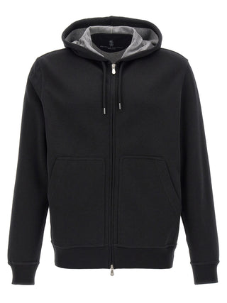 Black Cotton Sweatshirt