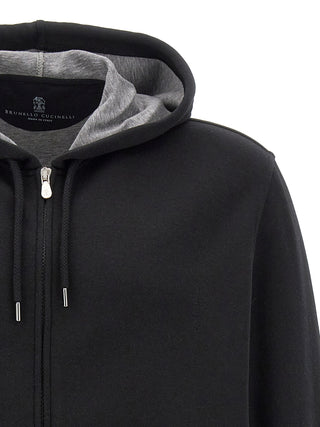 Black Cotton Sweatshirt