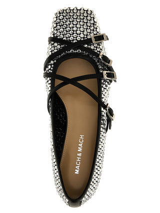 Black Polyamide Ballet Flats