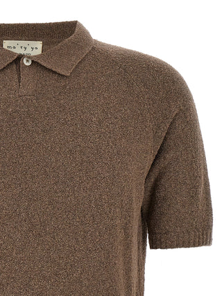 Brown Cotton Polo Shirt