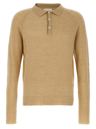 Beige Cotton Polo Shirt