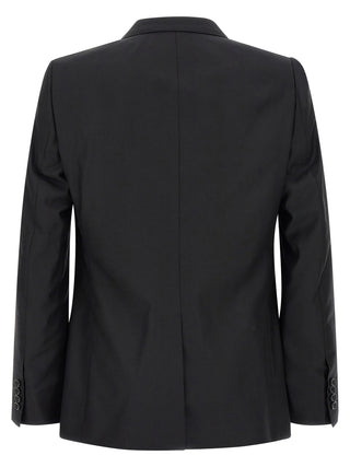 Black Virgin Wool Two-Piece Suit