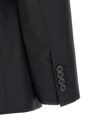 Black Virgin Wool Two-Piece Suit