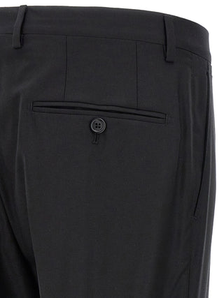 Black Virgin Wool Two-Piece Suit