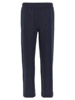 Blue Polyester Joggers (Workout Pants)