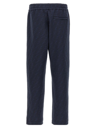 Blue Polyester Joggers (Workout Pants)