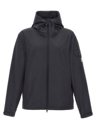 Black Polyester Shell Jacket