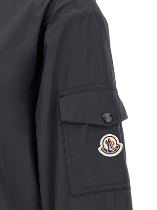 Black Polyester Shell Jacket