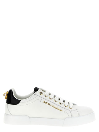Bicolor Calfskin Low Top Sneakers