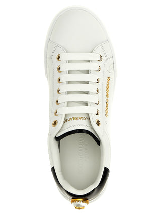 Bicolor Calfskin Low Top Sneakers