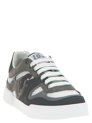 Zapatillas deportivas de piel de becerro gris