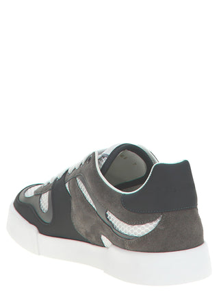 Zapatillas deportivas de piel de becerro gris