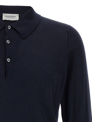 Blue Cotton Polo Shirt