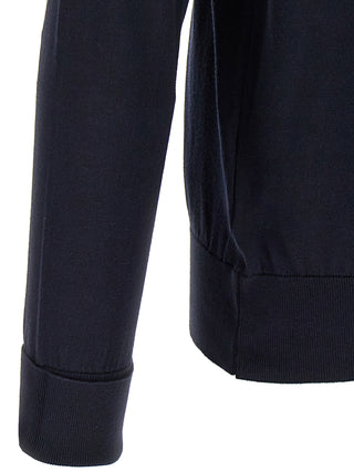 Blue Cotton Polo Shirt