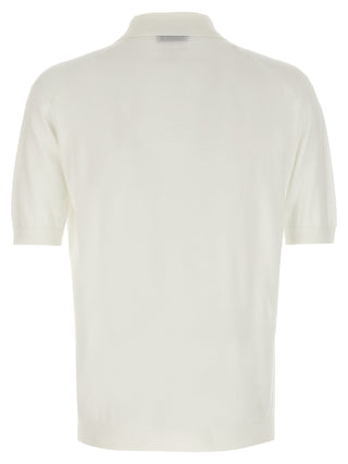 White Cotton Polo Shirt