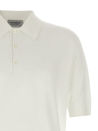 White Cotton Polo Shirt