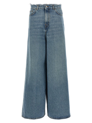 Blue Cotton Jeans Denim