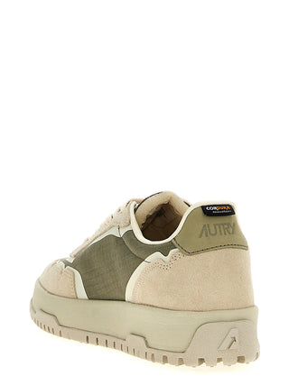 Multicolor Nylon Low Top Sneakers