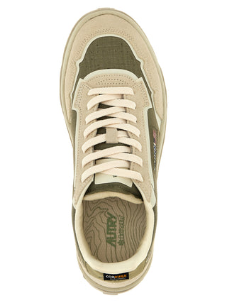 Multicolor Nylon Low Top Sneakers