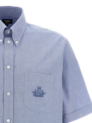 Blusa de algodón azul