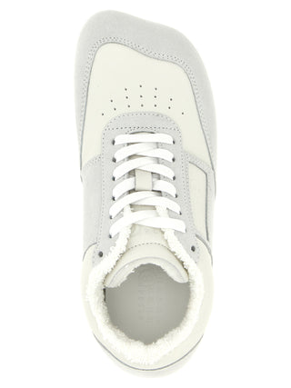 Gray Calfskin Athletic Sneakers