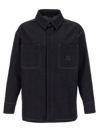 Blue Cotton Denim Jacket
